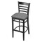 Holland Bar Stool Co 30" Bar Stool, Black Finish, Canter Grey Seat 314030Blk007 - alternate 1